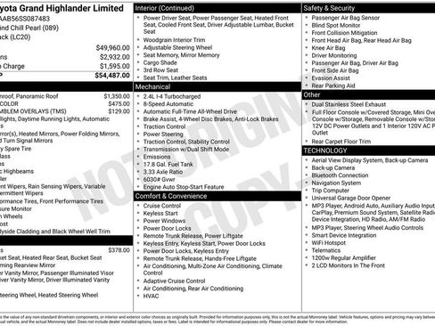 Used 2025 Toyota Grand Highlander AWD image 60