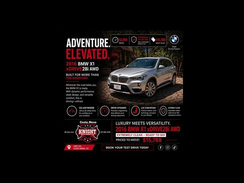 Used 2016 BMW X1 xDrive28i AWD/4WD image 1