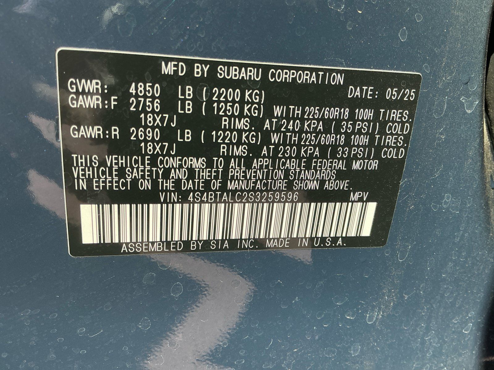 Certified 2025 Subaru Outback Onyx Edition AWD/4WD image 16
