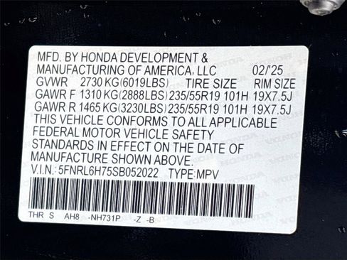Used 2025 Honda Odyssey Sport-L image 35