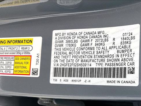 Used 2025 Honda Civic Sport image 19