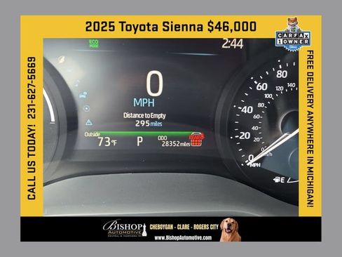 Used 2025 Toyota Sienna XLE FWD image 1