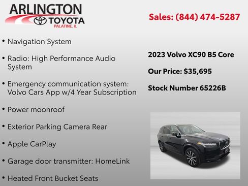 Used 2023 Volvo XC90 B5 Core w/ Protection Package Premier AWD/4WD image 2