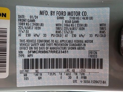 Certified 2024 Ford Bronco Sport Big Bend w/ Convenience Package AWD/4WD image 21