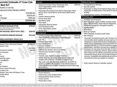 Used 2018 Chevrolet Colorado LT w/ LT Convenience Package