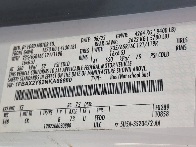 Used 2022 Ford Transit 350 XLT RWD image 23