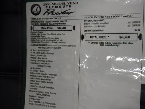 Used 2000 Plymouth Prowler image 59
