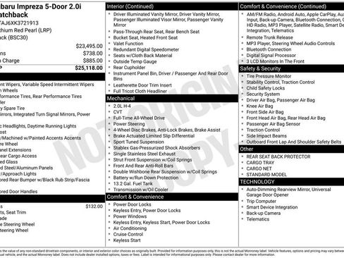 Used 2019 Subaru Impreza 2.0i Sport image 41