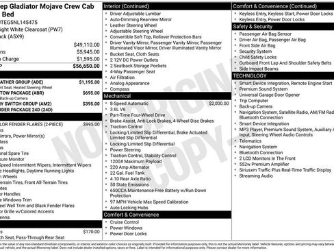 Used 2022 Jeep Gladiator Mojave w/ Cold Weather Group AWD/4WD image 3