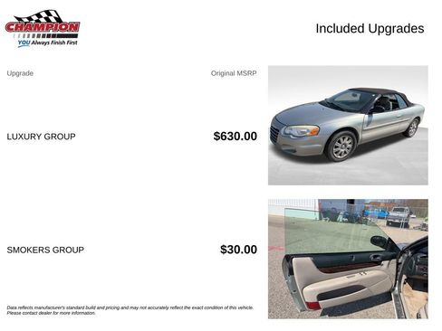 Used 2005 Chrysler Sebring Limited w/ Luxury Group FWD image 4