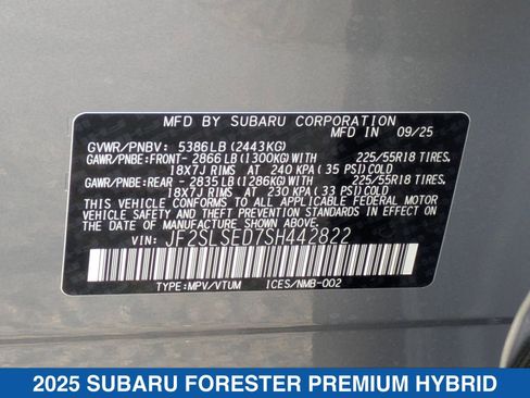 Certified 2025 Subaru Forester Premium image 41