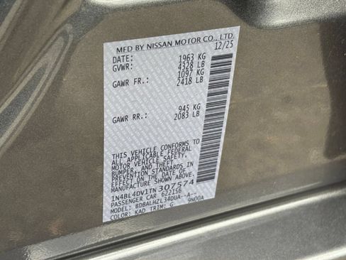 Used 2026 Nissan Altima 2.5 SV FWD image 29