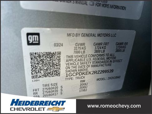 Certified 2024 Chevrolet Silverado 1500 LT AWD/4WD image 8