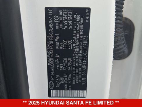 Used 2025 Hyundai Santa Fe Limited FWD image 37