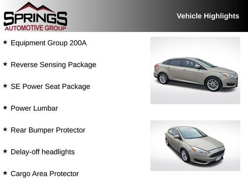 Used 2016 Ford Focus SE w/ SE Power Seat Package image 2