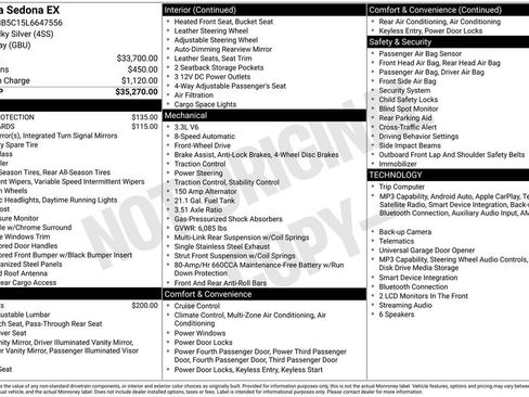 Used 2020 Kia Sedona EX FWD image 14