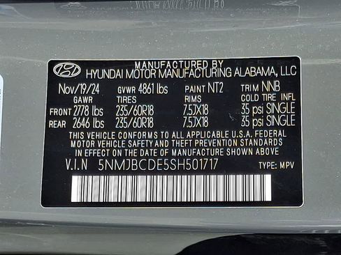 Certified 2025 Hyundai Tucson SEL AWD/4WD image 27