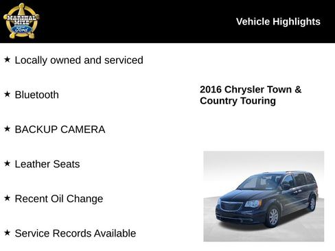 Used 2016 Chrysler Town & Country Touring image 2