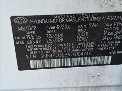 Used 2018 Hyundai Santa Fe Sport w/ 2.4L Value Package 02 FWD image 21