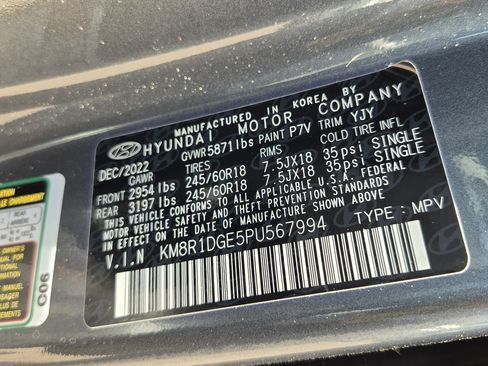 Used 2023 Hyundai Palisade SE AWD/4WD image 36