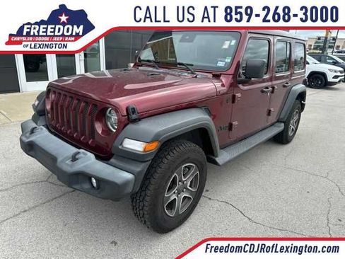 Used 2021 Jeep Wrangler Unlimited Sport w/ Sun And Sound Package AWD/4WD image 1