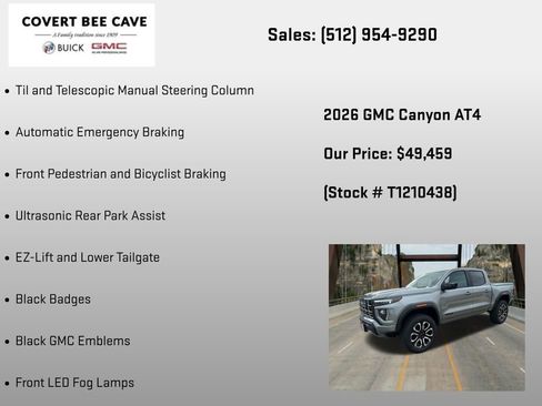 New 2026 GMC Canyon AT4 w/ Nightfall Essentials Package AWD/4WD image 30