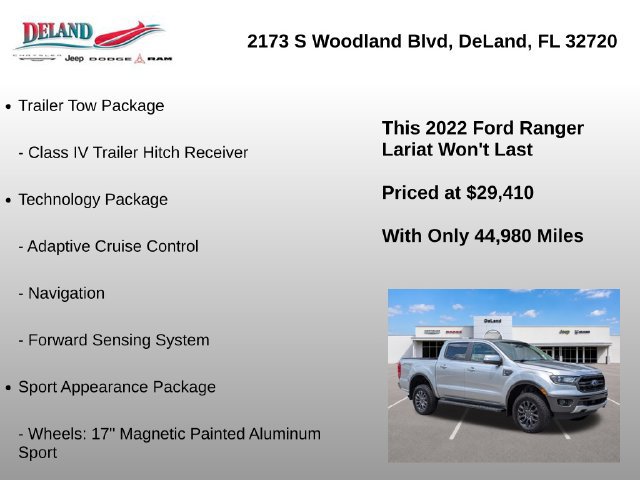 Used 2022 Ford Ranger Lariat w/ Equipment Group 501A High AWD/4WD image 15