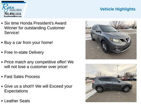 Used 2015 Nissan Rogue SL w/ SL Premium Package image 2