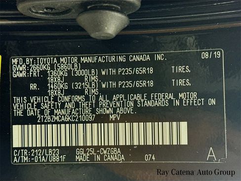 Certified 2019 Lexus RX 350 AWD image 35