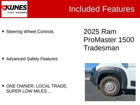 Used 2025 RAM ProMaster 1500 w/ Cold Weather Group image 3