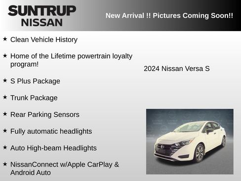 Used 2024 Nissan Versa S w/ S Plus Package FWD image 5
