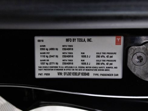 Used 2018 Tesla Model 3 Long Range AWD/4WD image 45