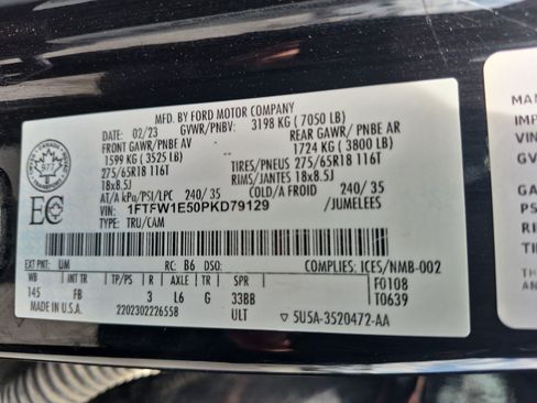 Certified 2023 Ford F150 XLT w/ Equipment Group 302A High AWD/4WD image 37