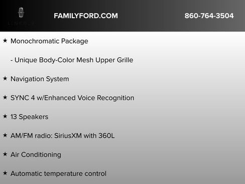 Certified 2021 Lincoln Nautilus Reserve w/ Equipment Group 201A image 15