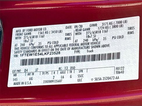 Used 2020 Ford F150 XLT w/ Equipment Group 302A Luxury image 32