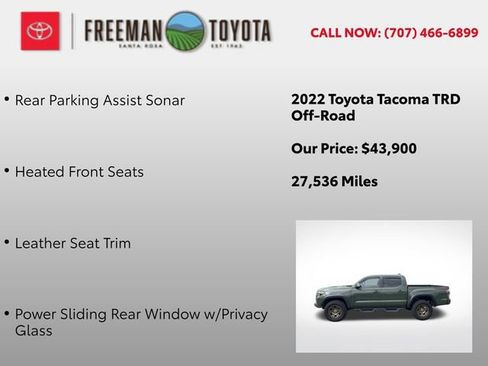 Used 2022 Toyota Tacoma TRD Off-Road w/ TRD Premium Off Road Package AWD/4WD image 13