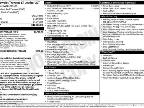 Used 2023 Chevrolet Traverse LT w/ LT Premium Package AWD/4WD image 1
