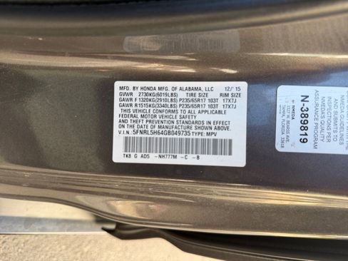 Used 2016 Honda Odyssey EX-L image 34