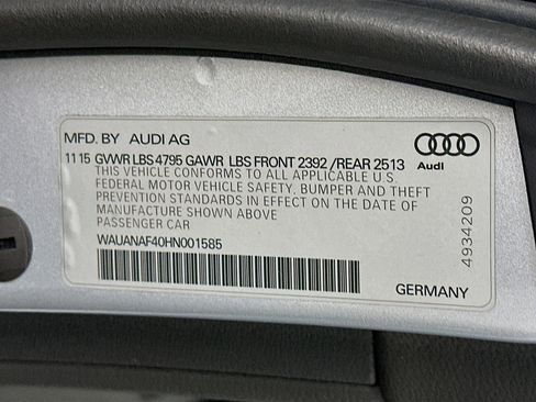 Used 2017 Audi A4 2.0T Premium w/ Audi MMI Navigation Plus image 12