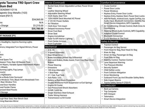 Used 2021 Toyota Tacoma TRD Sport image 15