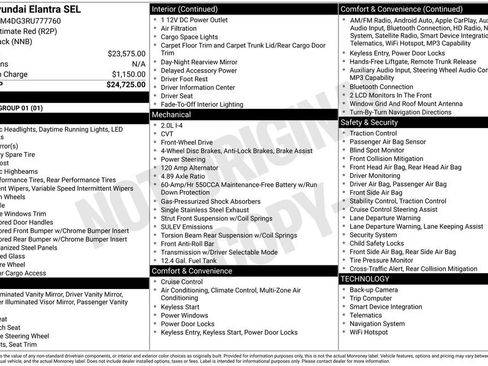Certified 2024 Hyundai Elantra SEL FWD image 24