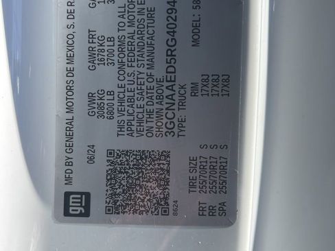 Used 2024 Chevrolet Silverado 1500 W/T w/ WT Fleet Convenience Package image 29