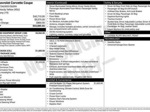 Used 2005 Chevrolet Corvette Coupe w/ Preferred Equipment Group RWD image 37