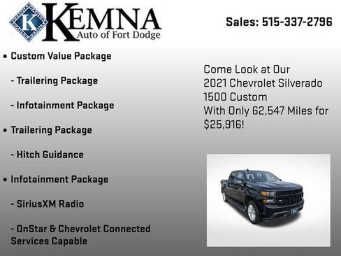 Used 2021 Chevrolet Silverado 1500 Custom image 13