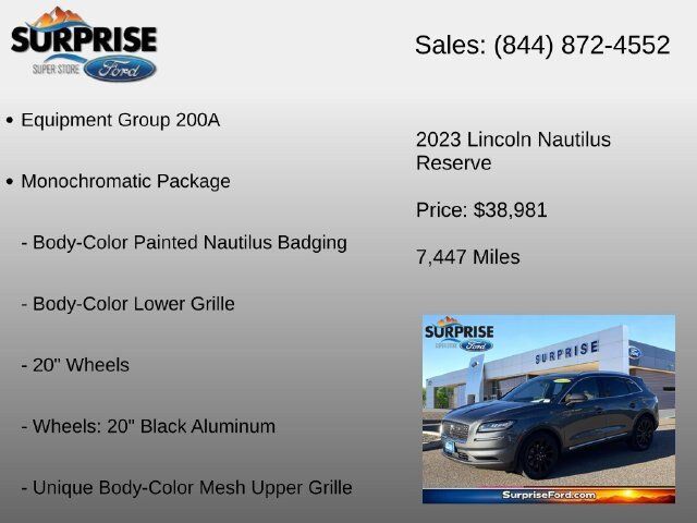 Used 2023 Lincoln Nautilus Reserve w/ Monochromatic Package AWD/4WD image 6