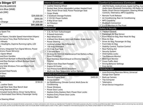 Used 2020 Kia Stinger GT image 8