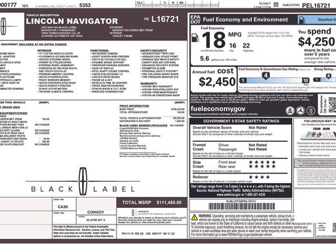 Certified 2023 Lincoln Navigator Black Label image 2