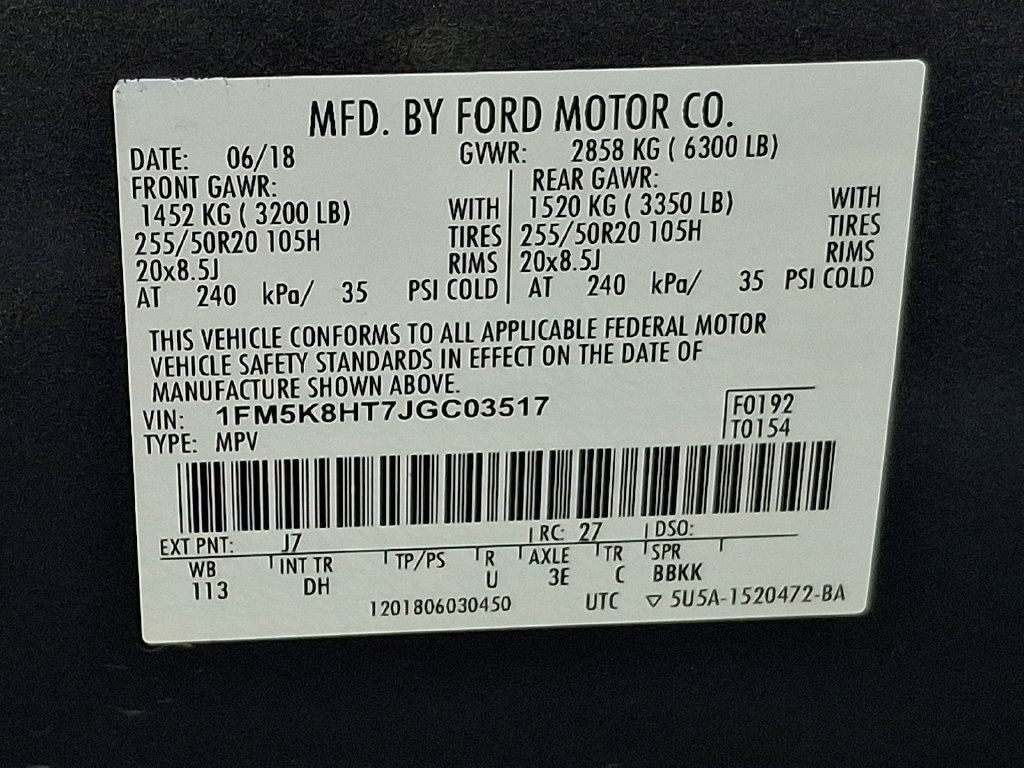 Certified 2018 Ford Explorer Platinum AWD/4WD image 30