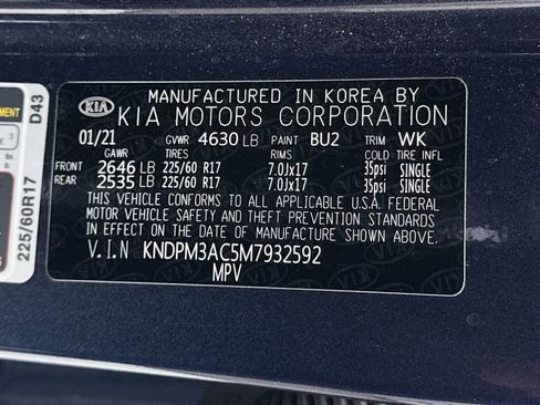 Certified 2021 Kia Sportage LX w/ LX Fwd Popular Package image 38