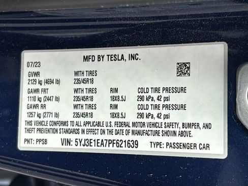 Used 2023 Tesla Model 3 Standard Range image 44